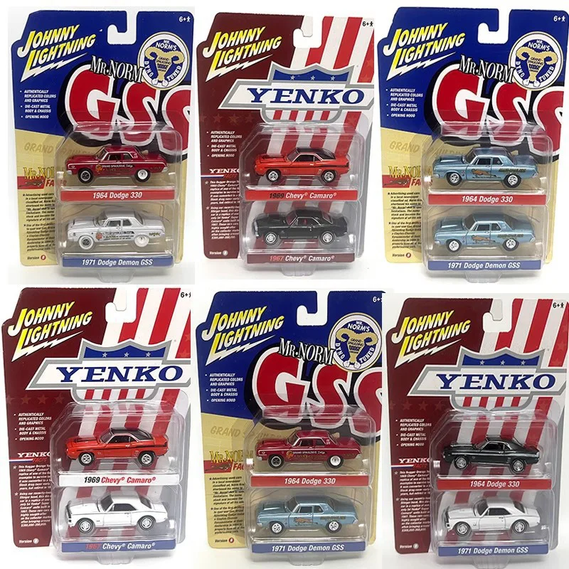 2023 Johnny Lightning 1/64th Diecast Cars 2 Car Set YENKO Set Alloy Model Children\'s Toys Collect Limited Edition