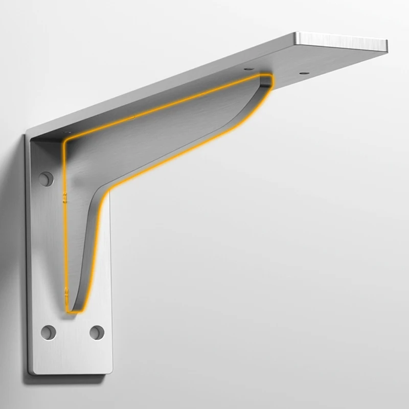 1PCS Triangle Bracket Partition Load-bearing Support Bracket Wall Storage Rack Angle Iron Fixed Layer Board Bracket
