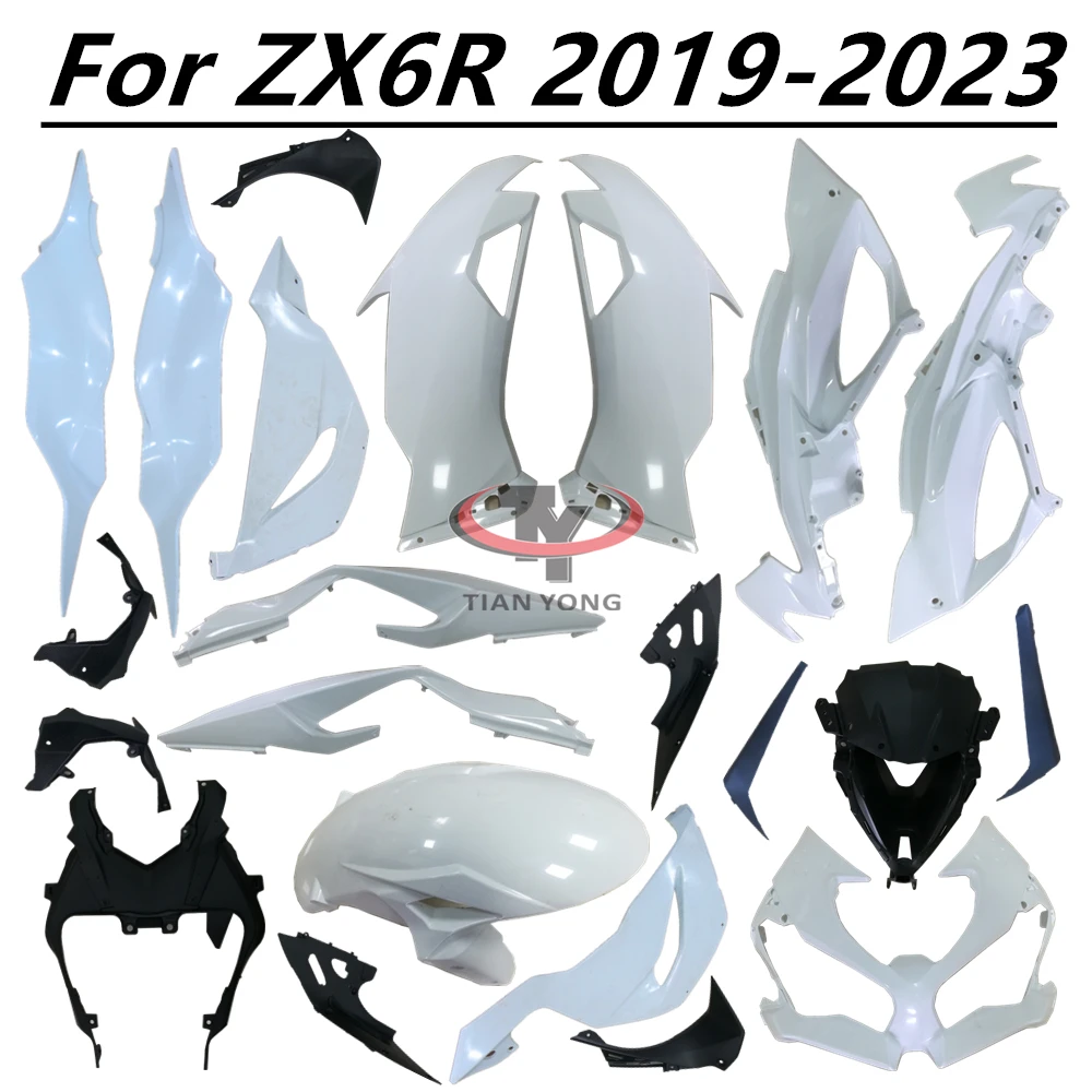 Motorcycle Fairing Bodywork Injection Accessories Plastic parts For Kawasaki ZX6R 2019 2020 2021 2022 2023 636 Unpainted
