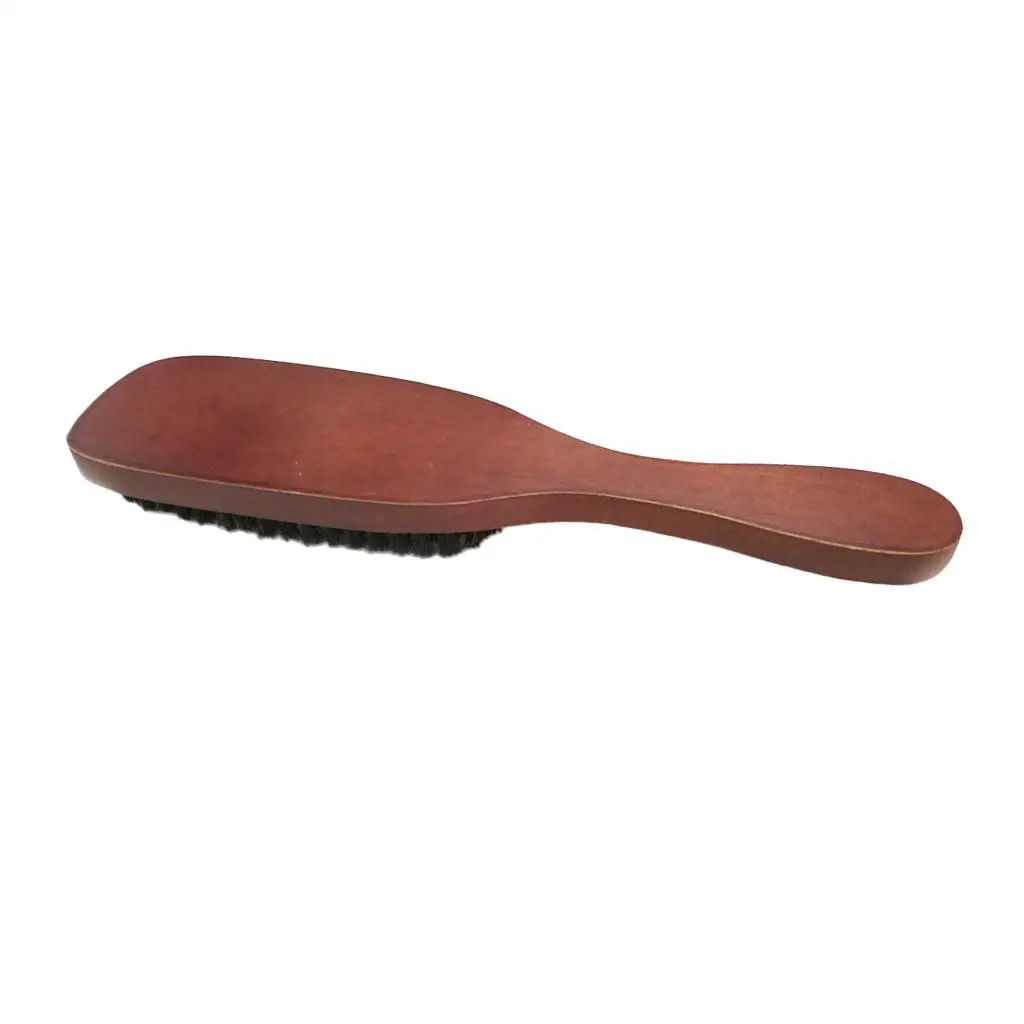 Beard Cleaning Brush for Men Natural Wood Bristle Grooming Brush for Mustache and Beard Maintenance