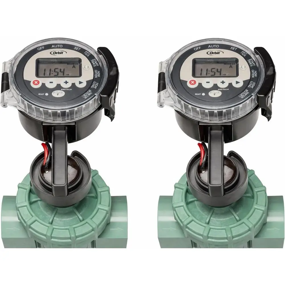 

Система полива с двойным таймером на батарейках для легкого орошения