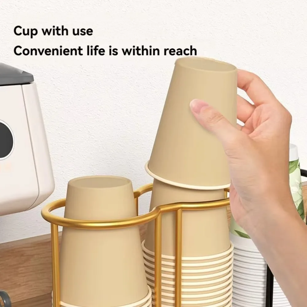 Multifunctional Kitchen Paper Cup Holder Plastic Cup Holder Large Capacity Disposable Cup Picker Cup Organizier