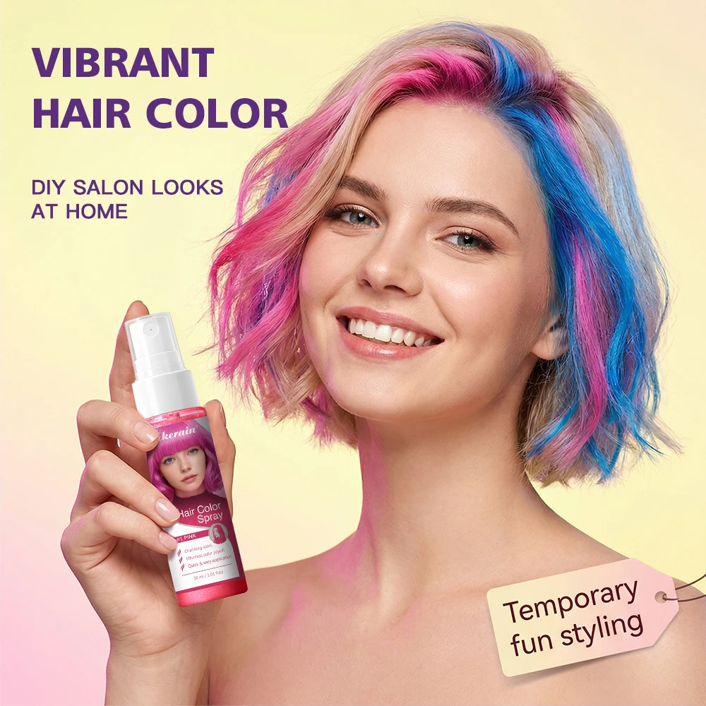 Washable Temporary Hair Color Spray One-Time Instant Hair Dye DIY Hair Chalk Multi Color Hair Styling Tool For Party Cosplay Sta