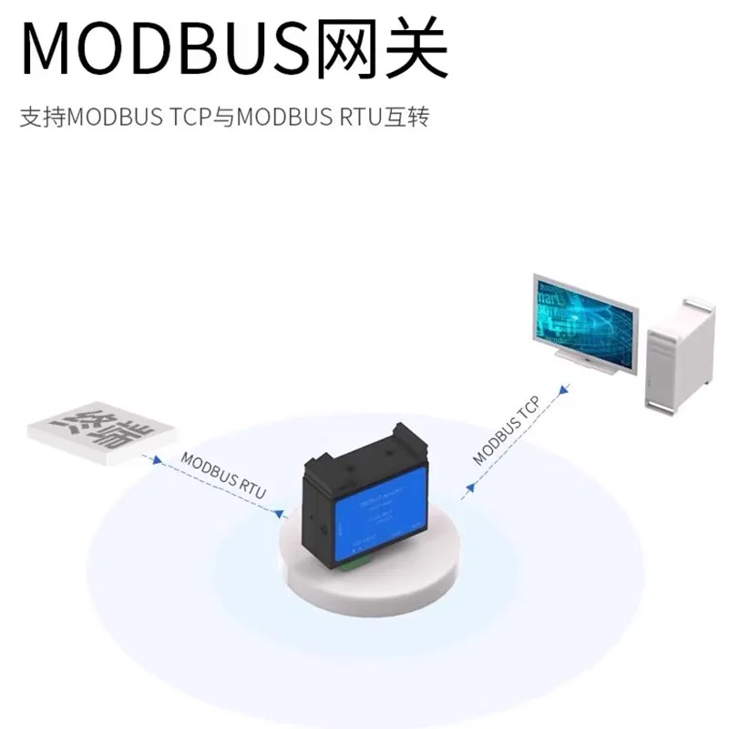 RS485 to Ethernet Serial Port Server Ultra Small Volume MQTT Communication ModBus Gateway TCP/IP