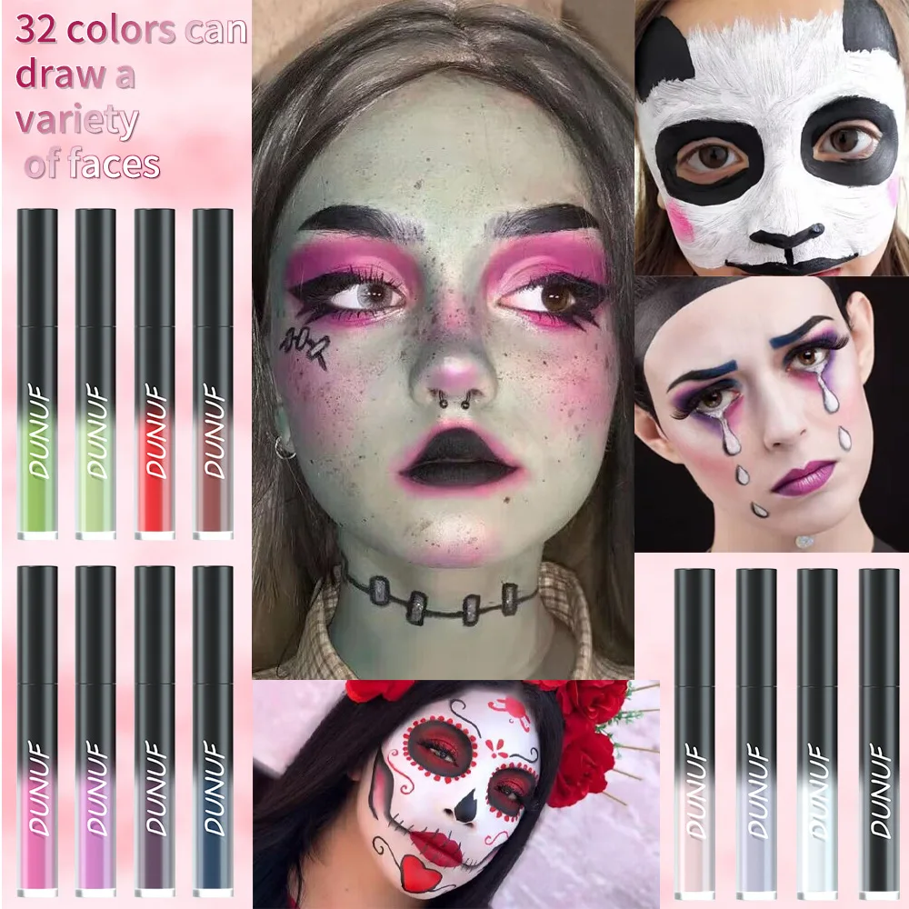 5개 세트 매트 라스팅 립 스테인 - 다용도 립 글로스 & 페이스 페인트 콤보, 오래 지속되는 성인 메이크업, 모든 피부 타입, 매트 효과