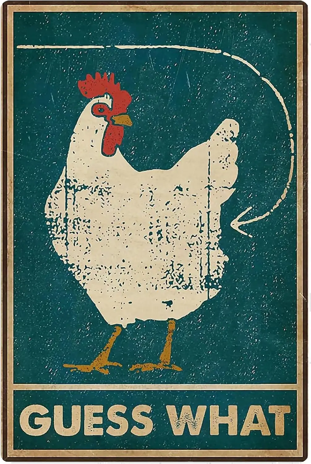 Snowsun Metal Sign Chicken Coop What Signs Vintage Tin Sign Retro Sign Aluminum Signs for Kitchen Home Office Bar Cafe Decor