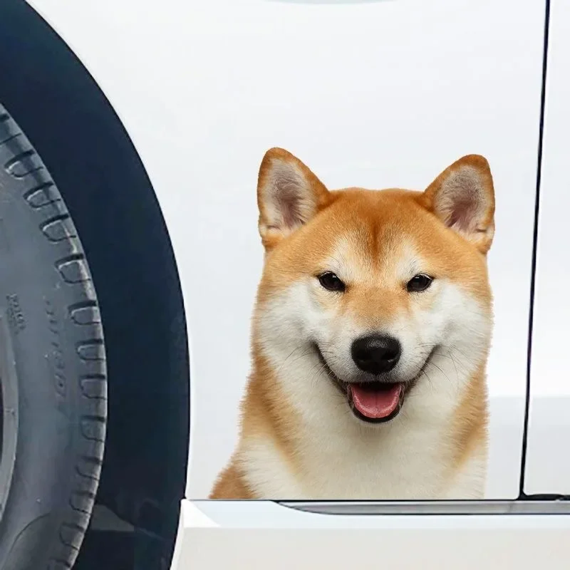 

Smiling Shiba Inu Creative Vinyl Waterproof Decal Sticker for Cars, Laptops,Walls Windows,Sunscreen Adhesive Watertight Stickers