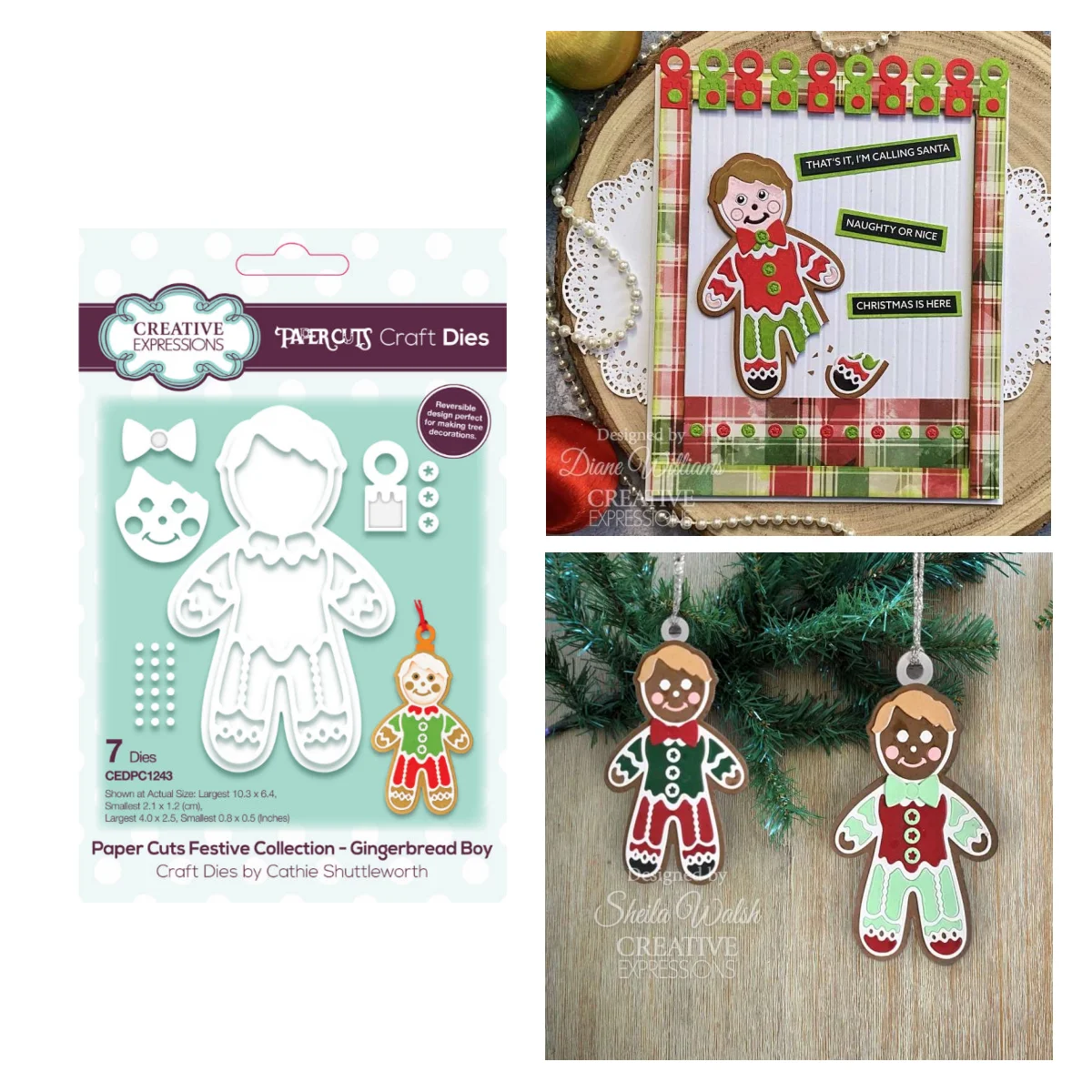 

2024 New Christmas Gingerbread Boy Metal Cutting Dies Diy Decorating Scrapbook Paper Card Album Embossing Craft Die Template