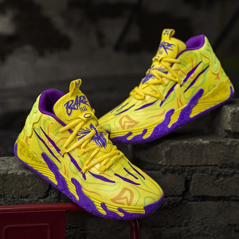 2025 Basketball Shoes for Men Cushioning Basketball Sneaker Women Kids High-top Outdoor Sport Sneakers Breathable Athletic Shoes image 4
