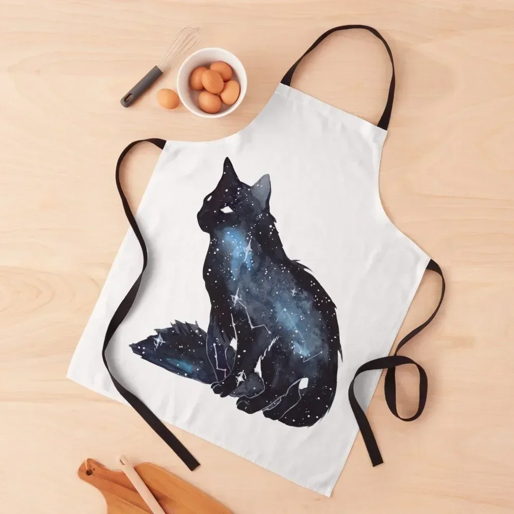 

Galaxy Cat Apron For Cooking Woman Kitchens Apron