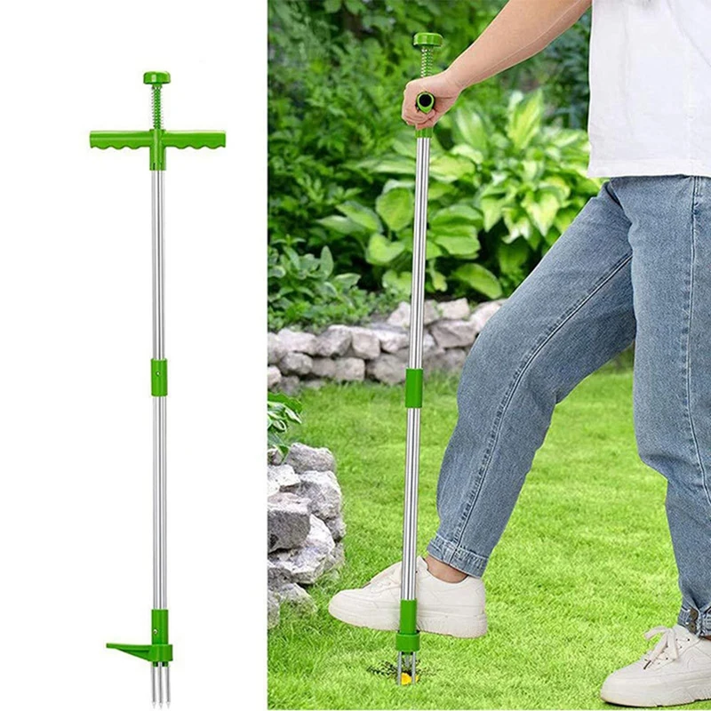 Weed Puller Tool Stand Up Weeder With Long Handle Stand Up Heavy Duty Garden Weeding Tool For Garden