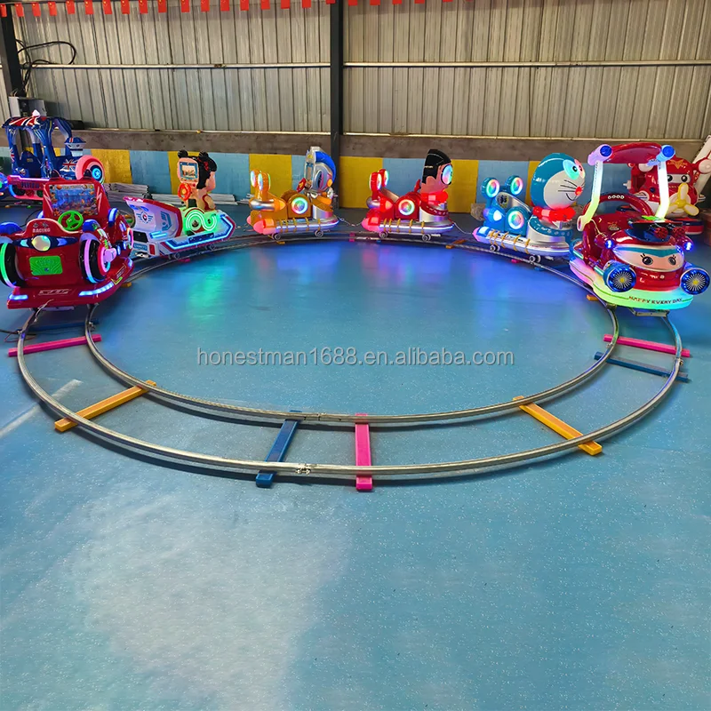 Children Set Indoor Toy  Amusement Park Outdoor Ride on Train with Track for Kids Electricpromote Sales - view 2