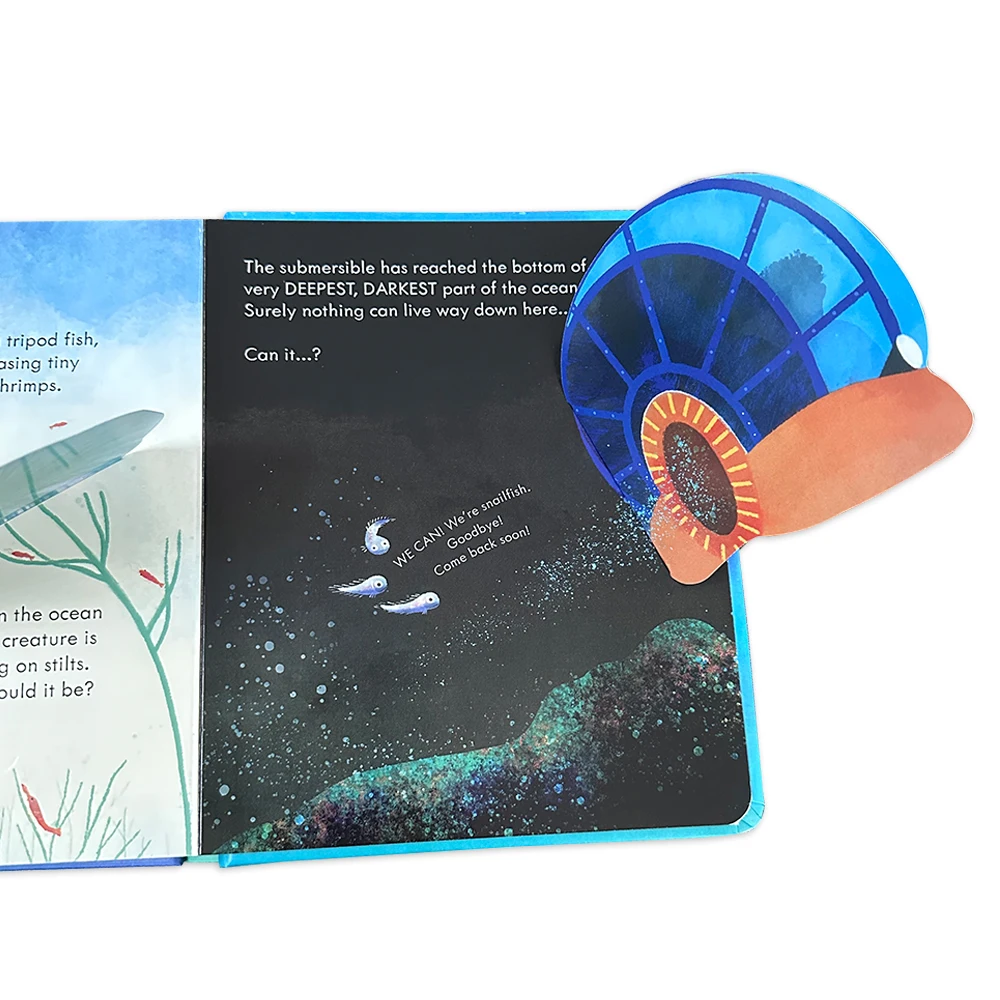 The Deep Ocean Kids Usborne Peep Inside English Picture Flip Book Children Early Education Activity Book Bedtime Reading