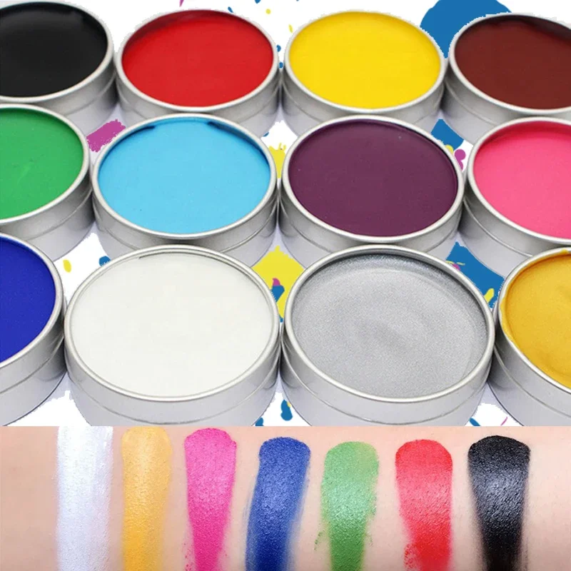 

wholesale Body Face Paint 7 colors Art Painting For Party Halloween Fancy Color body paint bulk make up festival pintura facial