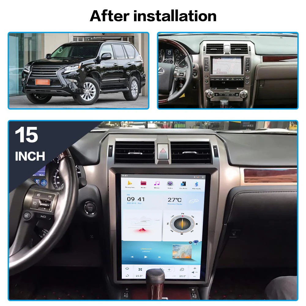 Qualcomm For Lexus GX400 2010~2016 Android Auto Carplay Car Radio Stereo Automotive Multimedia Player GPS Navigation Head Unit