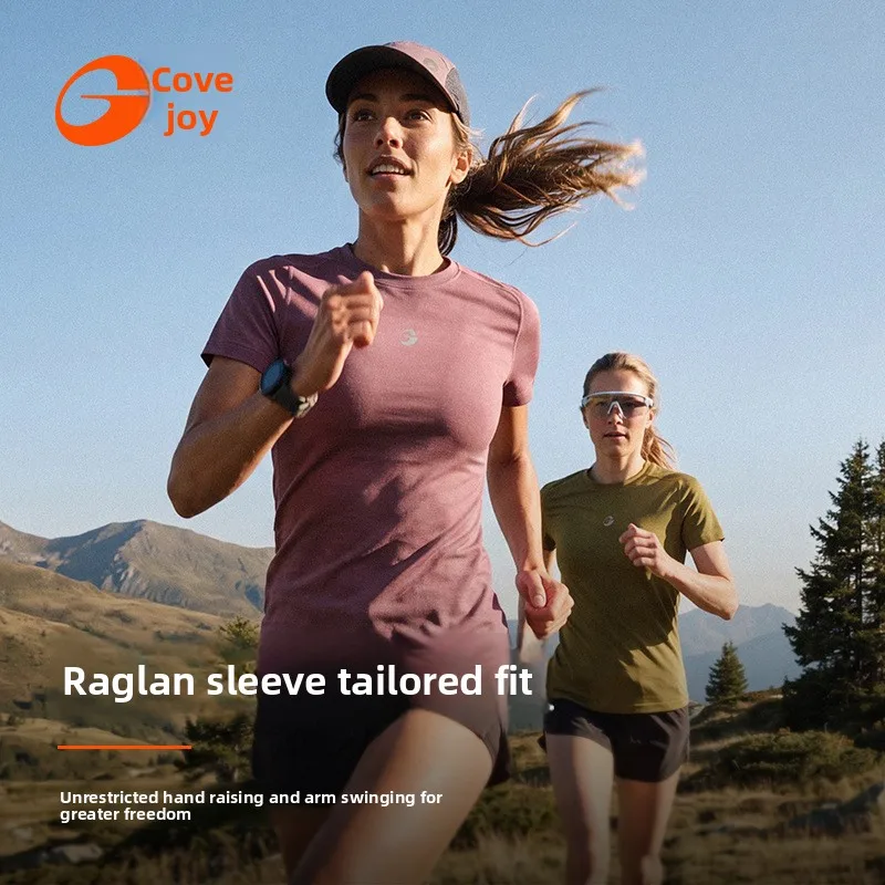 Quick-Dry Short-Sleeve Sports T-Shirt for Women Outdoor Hiking Fitness Running Training Top Breathable Antibacterial Lightweight