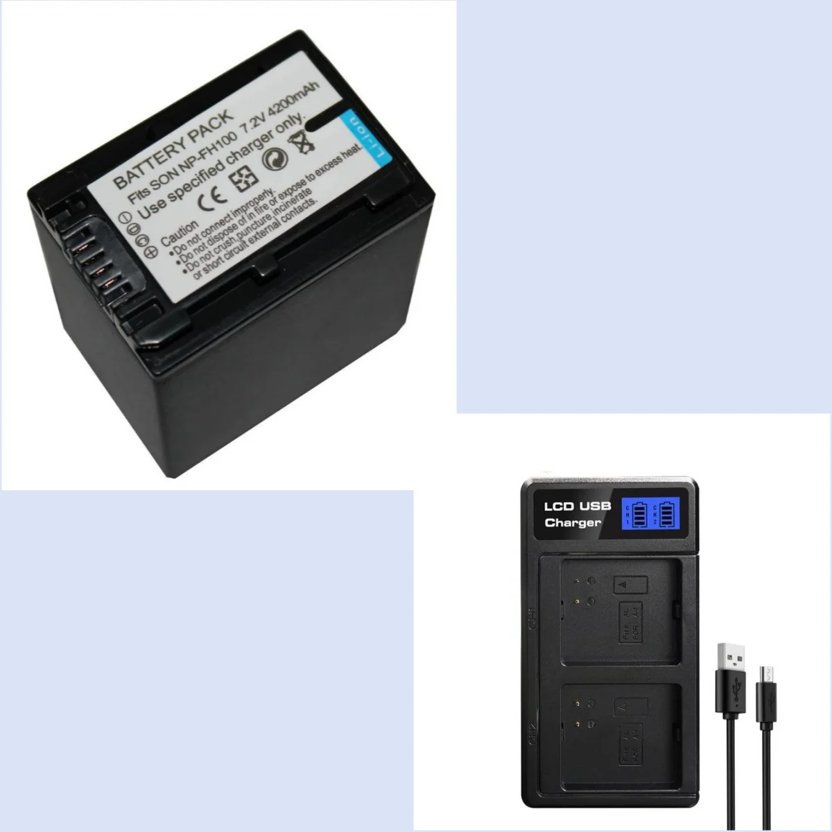 4200Mah NP-FH100 NP…