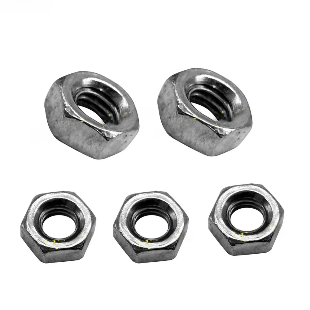Right Hand Thread 6MM Size Rotor Nut Dual-metal Construction Lightweight Design Secure Fastening Reliable Grip