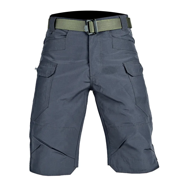 X7 plaid shorts wear-resistant waterproof overalls shorts tactical shorts multi-pocket pants five-point pants