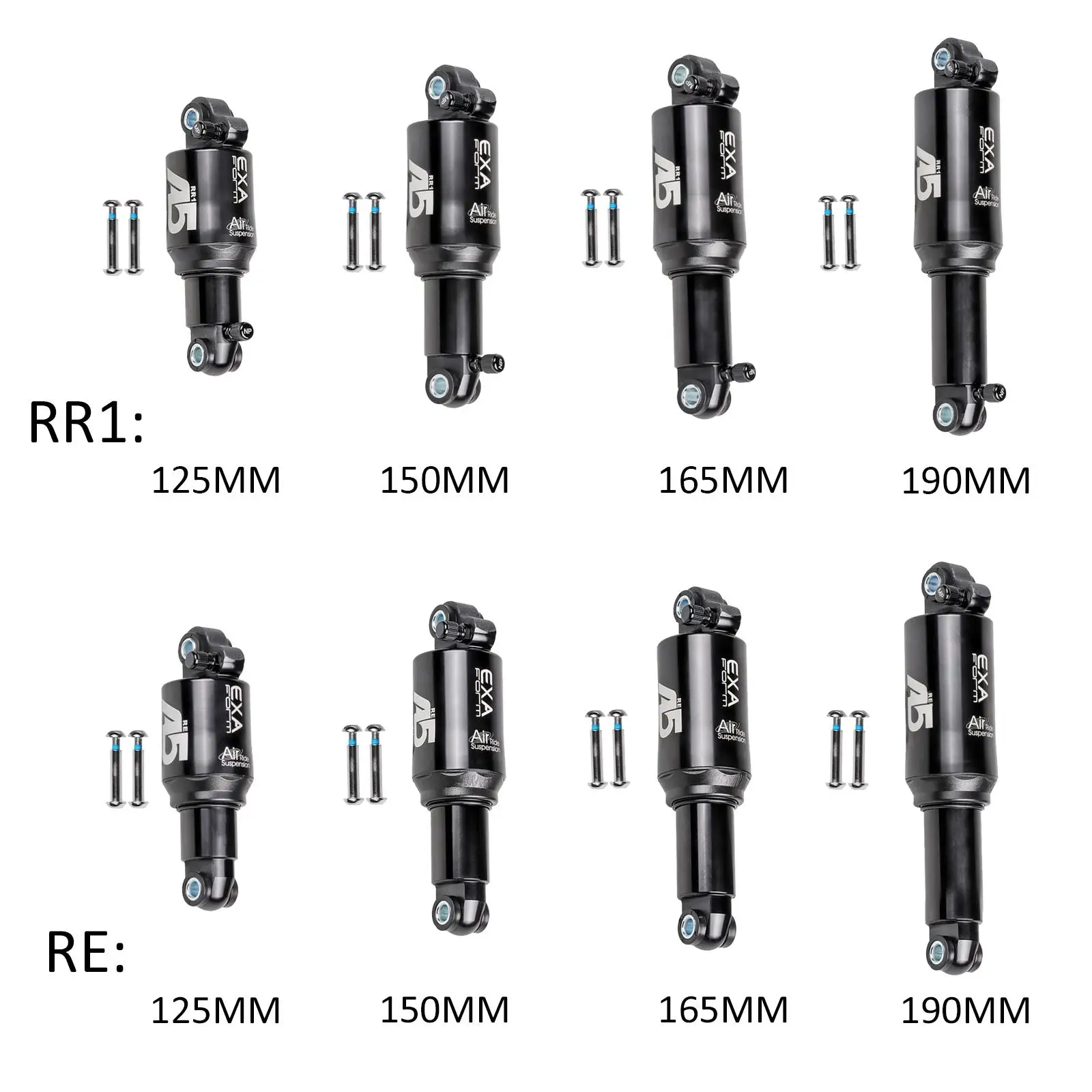 

Mountain Bike Rear Shock Absorber Bike Rear Suspensions Rear Biliary Spring Shock，Adjustable Spring Downhill Rear Shock