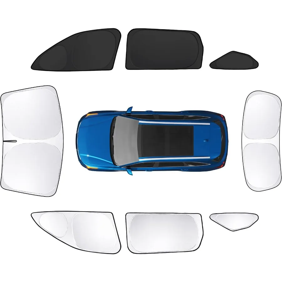

8pcs Car Window Shades for Kia Sorento SUV 20212025 Accessories Windshield Side Rear Full Sunshade Sun Visor UV Blocking Privac