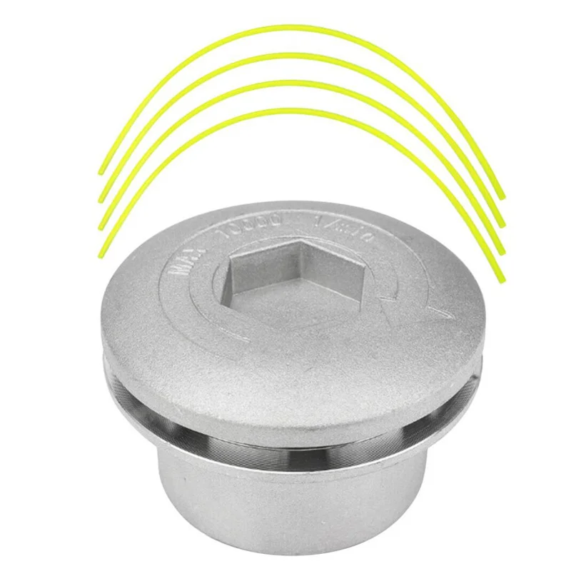 Afbeelding 3: Universele aluminium grastrimmerkop 4 lijnen draad voor tuingereedschap Bump Spool Strimmer Brush Cutter Accessoires