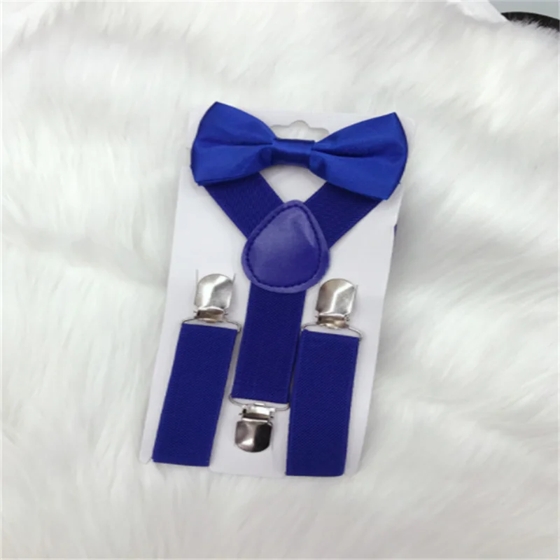 Trẻ Em Thun Treo Áo Thắt Nơ Bộ Phù Hợp Tuxedo Phù Hợp Với Unisex Bé Trai Gái Bowtie Cưới Trang Phục Có Thể Điều Chỉnh Y-Lưng dây