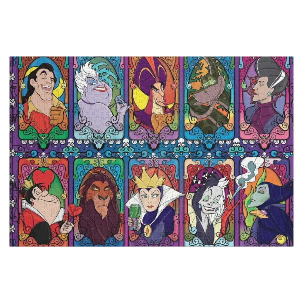 

Evil Villains Characters Jigsaw Puzzle Customs With Photo Personalized Kids Gifts Custom Name Child Toy Puzzle