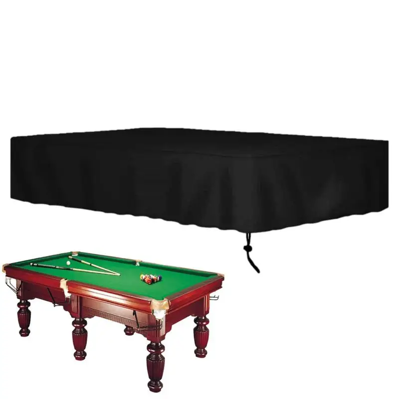 210D Oxford Cloth Waterproof Dust Cover With Drawstring 7 8 9 Foot Indoor Outdoor Billiard Pool Table Cover Game Table Protector