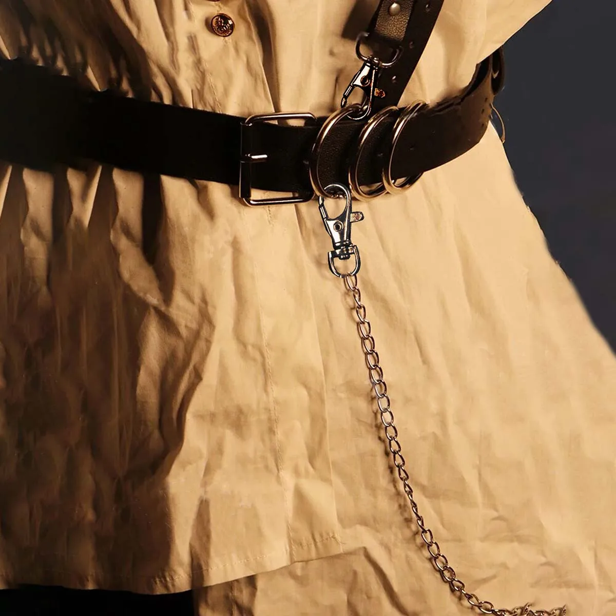 Corsetti moda donna Cintura larga Corsetto sottoseno in pelle gotica Crop Tinta unita Gilet regolabile Cintura in vita Accessori di abbigliamento