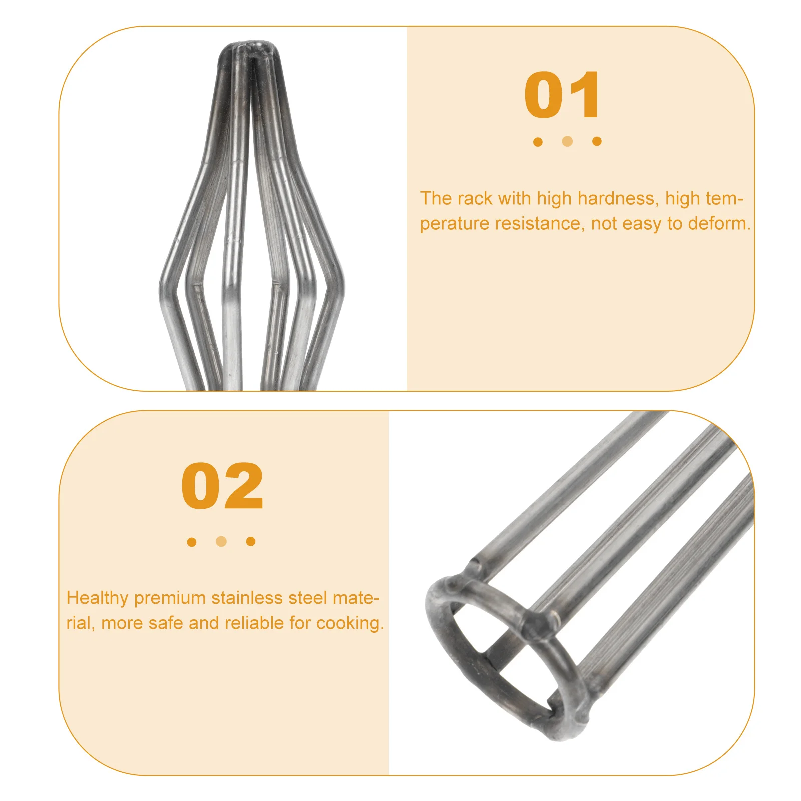 

2pcs Stainless Steel Duck Holder Heavy Duty Grilling Rack For Peking Ducks Shape Keeping Tool Grill Accessories Roasting Support