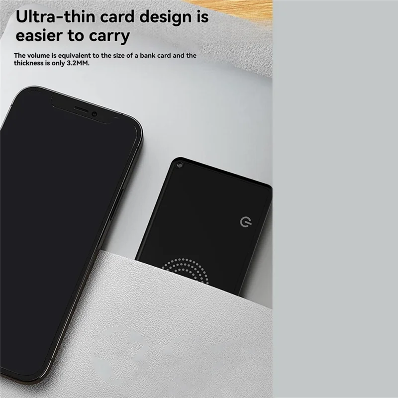 A72Z 3Pcs Smart Wallet Tracker Card Wireless Charging GPS Locator For Iphone  Devices Find My Airtag Feature