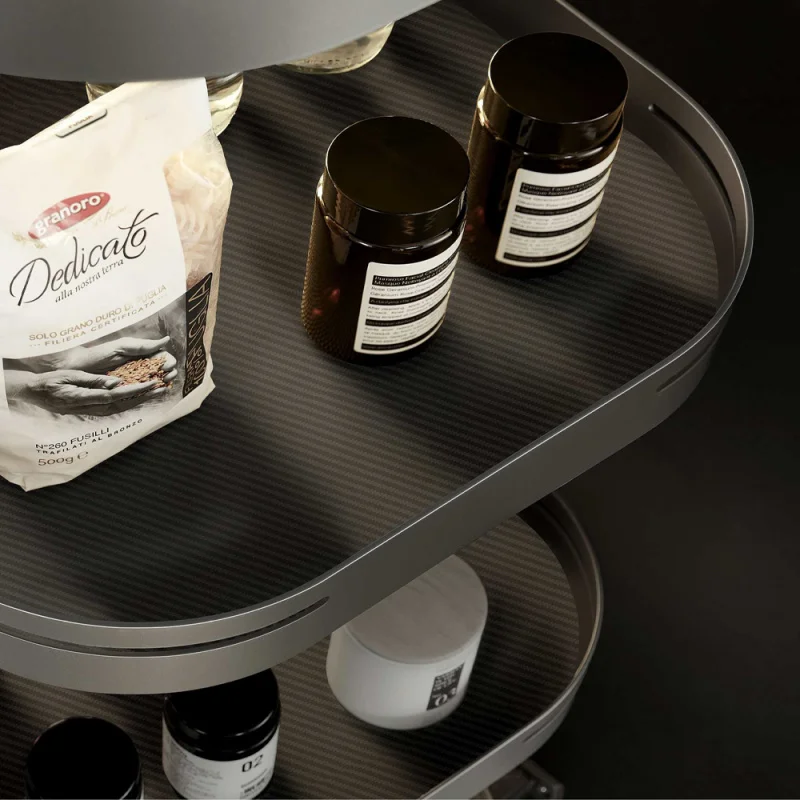 custom.Circle Pantry Storage Basket Pantry Storage Cabinet Organizer