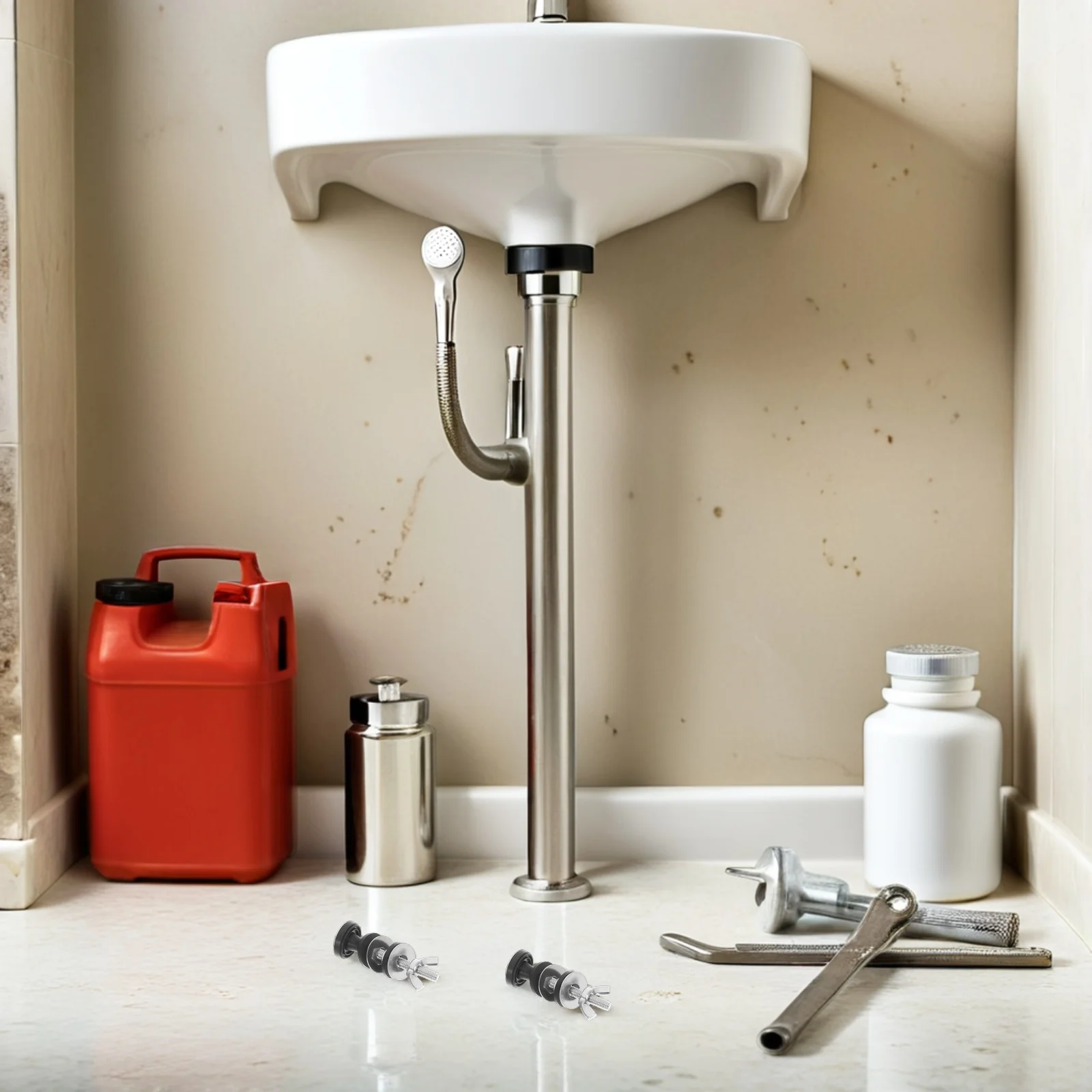 

4Pcs Stainless Steel Toilet Bolts M6 Universal Tank Mounting Screws with Washers Complete Set for Toilet Seat and Tank