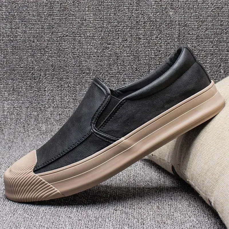 Dress Shoes Leather Men Fashion 2024 Formal Man Casual Shoe Flat Business Shipping Free Delivery New In Legitimate Slip-on Pu