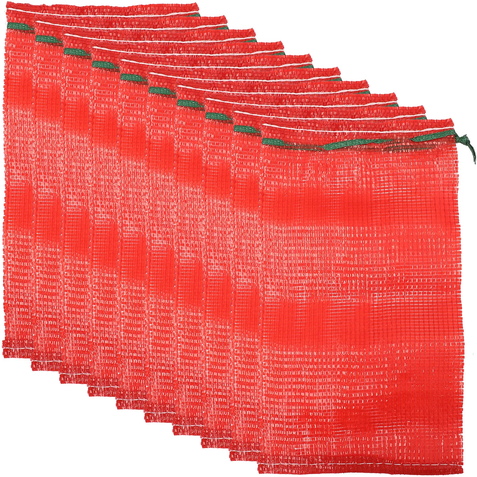 Agricultural Product Packaging Mesh Onion Drawstring Potato Net Storage Bags For Produce Reusable Polypropylene Sack view 3