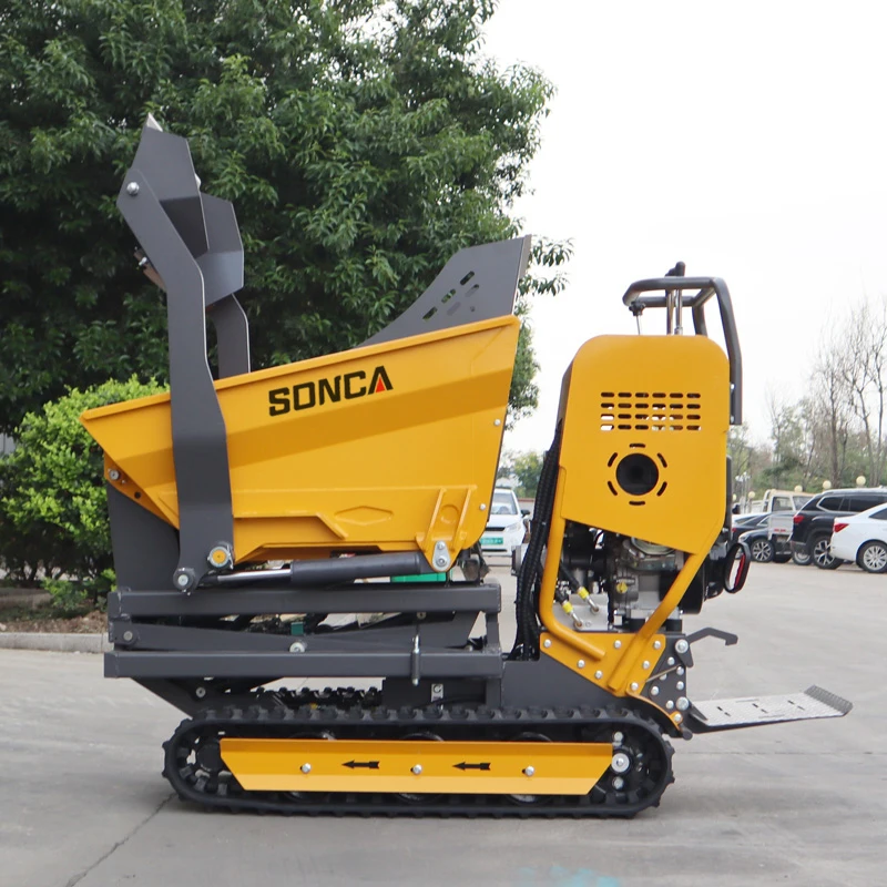 Free Shipping Diesel Power China Mini Dumper Farm Garden Transport Mini Dumper Hydraulic 500 Kg Track Mini Small Dumper