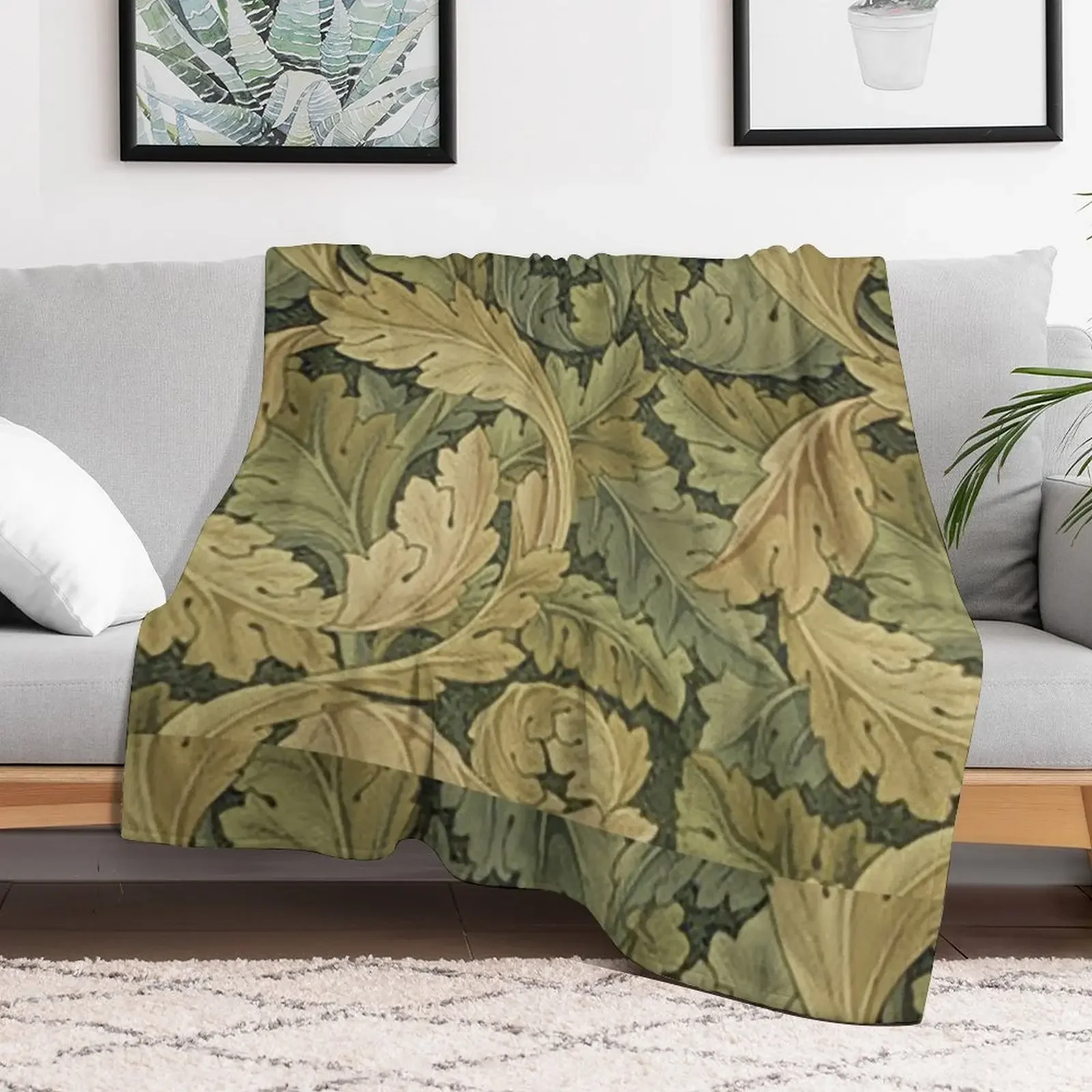 William Morris Acanthus pattern Throw Blanket Kid'S Loose Blankets