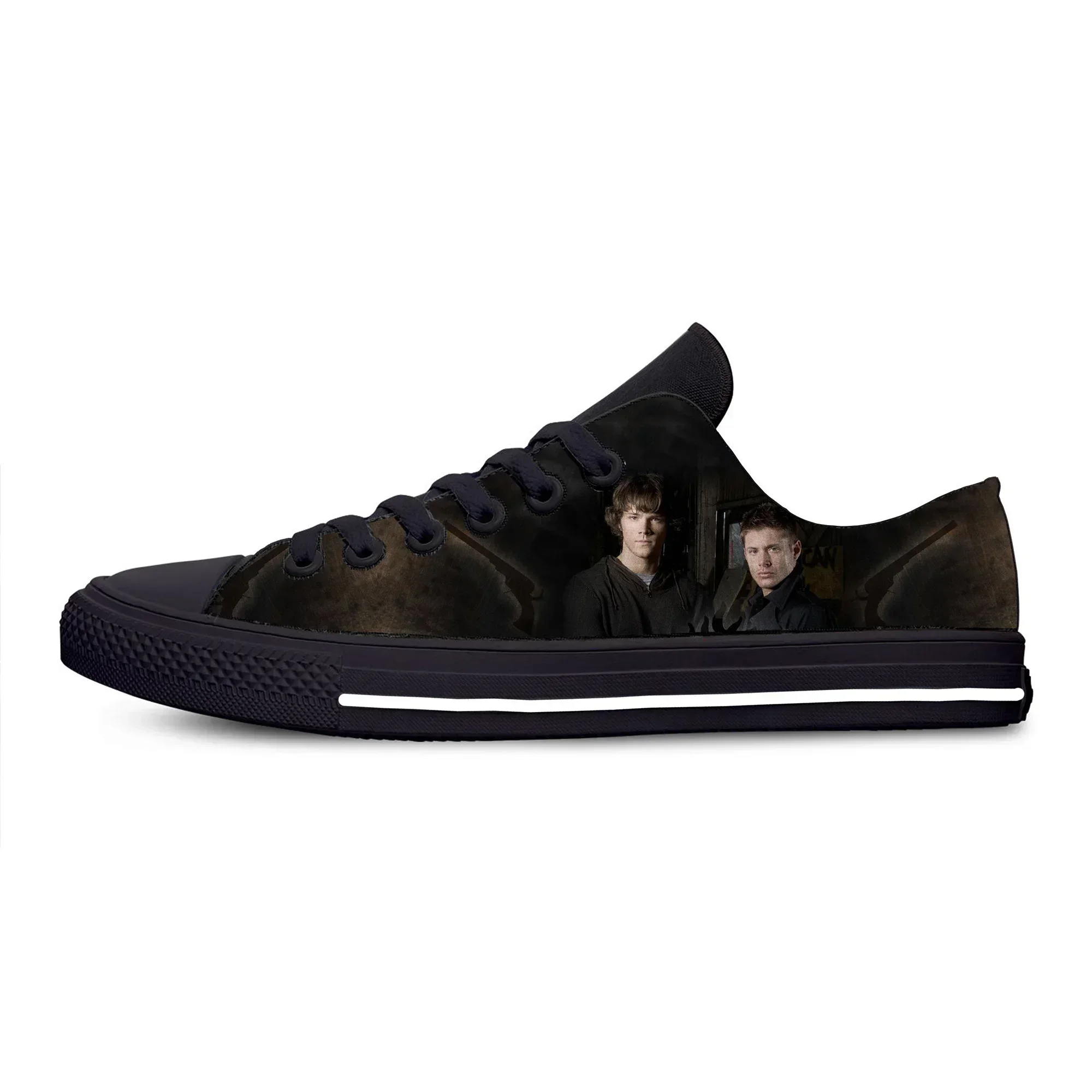 

Hot Supernatural Winchester Bros Fashion Funny Cool Casual Shoes Low Top Lightweight Men Women Sneakers Breathable Board Shoes