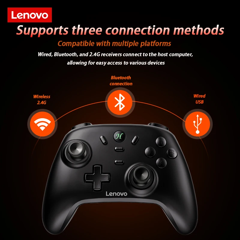 Controlador inalámbrico Lenovo S07 para Switch/Switch OLED/Switch Lite/PC/iPhone/Android teléfono Bluetooth Gamepad con base de carga