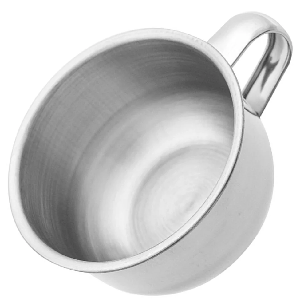 ถ้วยโกนหนวดโลหะ ดีไซน์ทรงกลม อุปกรณ์เสริมสำหรับผู้ชาย วัสดุคุณภาพสูง ทนทาน พกพาสะดวก ใช้ในบ้านหรือเดินทาง