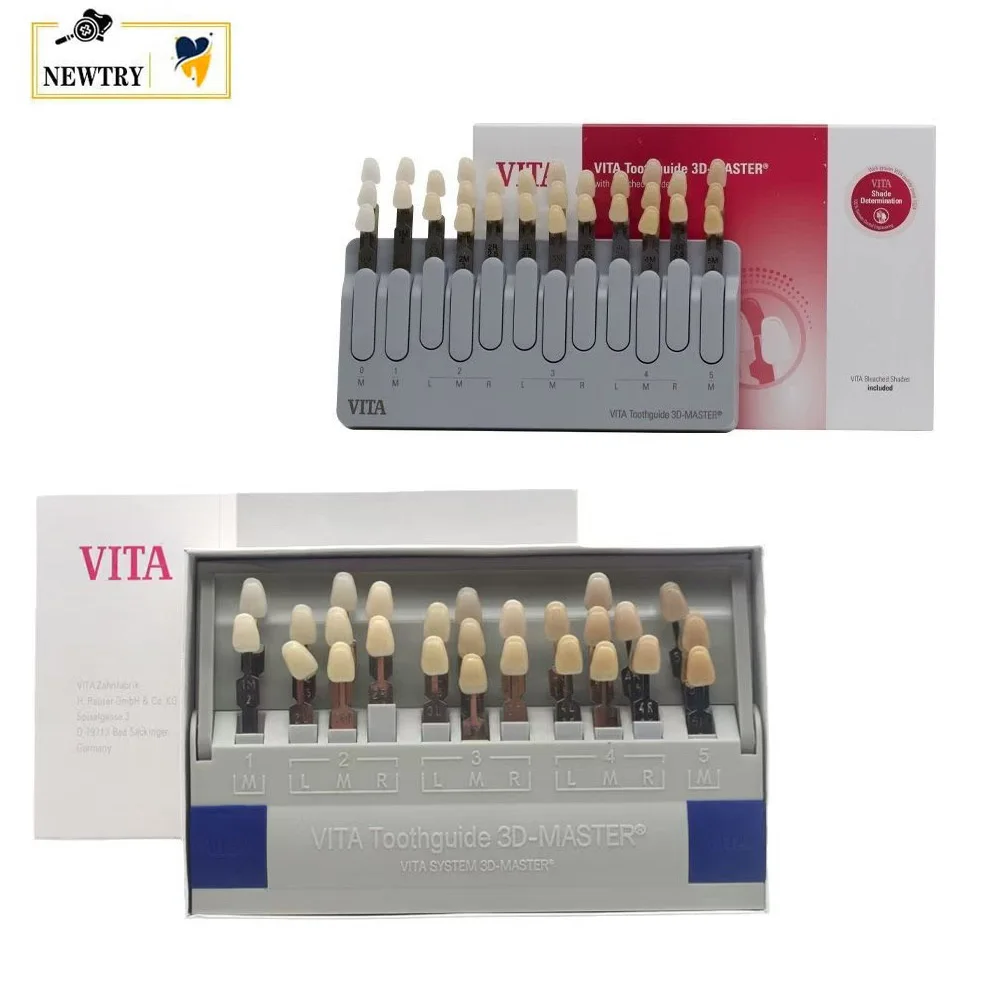 

VITA 3D Toothguide Dental Bleach Shade Guide 16/29 Color VITAPAN Classical Denture Model Oral Teeth Whitening Porcelain Plate