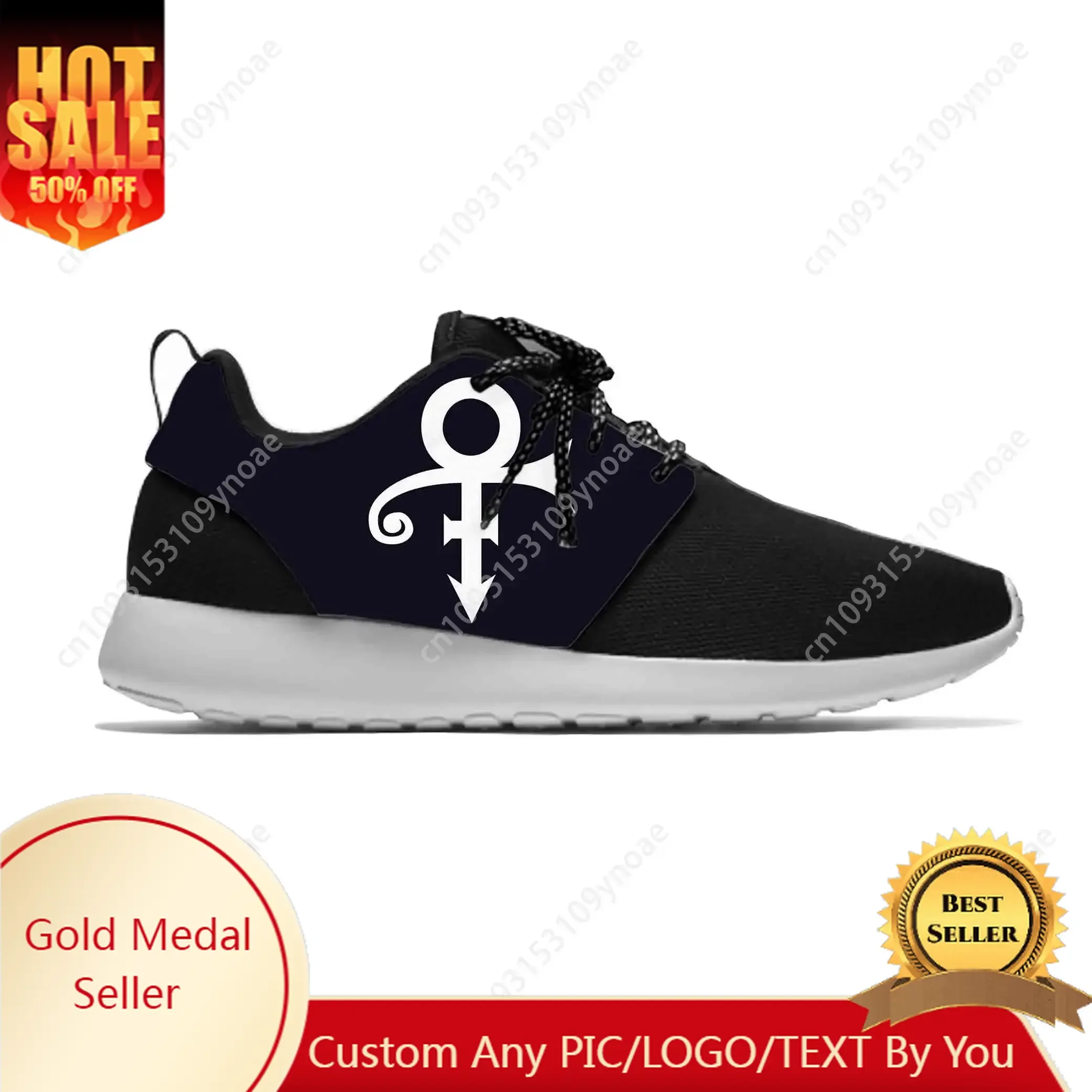 

Hot Cool Summer Singer Prince Symbol Rogers Nelson Purple Rain Sport Running Shoes Casual Men Women Sneakers Mesh Sports Shoes