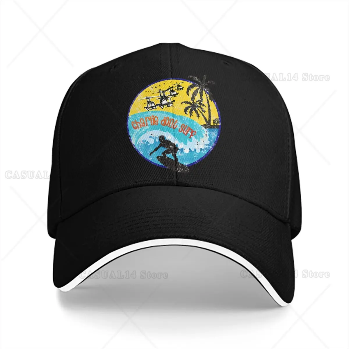 Hawaii Color Dad Hats Ocean Casual Hat Sun Visor Caps Surfing Theme Sports Peaked Cap for Beach Holiday