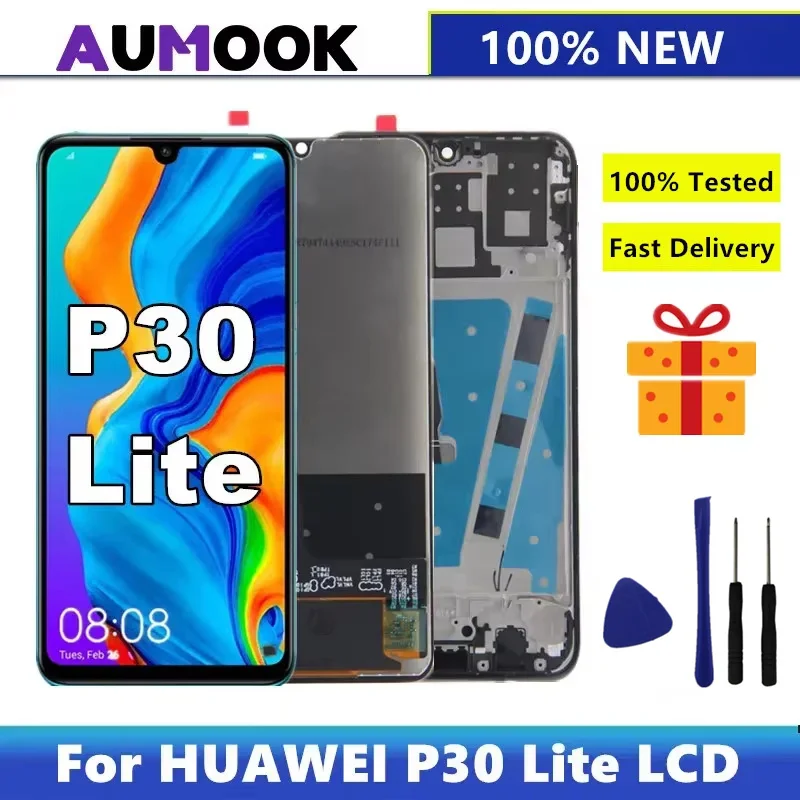 P30 Lite OEM LCD para HUAWEI P30 Lite Display Touch Screen Digitizer Assembly para HUAWEI P30 Lite Nova 4e LX1A LX2 LX3A