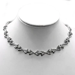 New Silver Color Stainless Steel Z Letter Chain Male Necklace Statement Aesthetic Necklaces Men's Chain Hip hop Jewelry