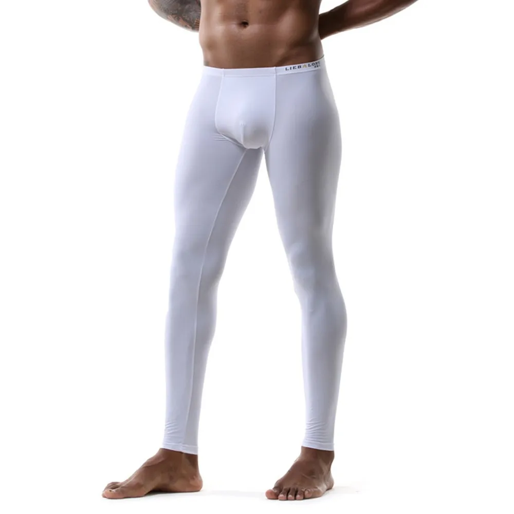 

Bulge Mens Tight Fit Pants Underpants Fit Underwear Home Pants Johns Stretch Tight Tight-Fitting Basic Translucent