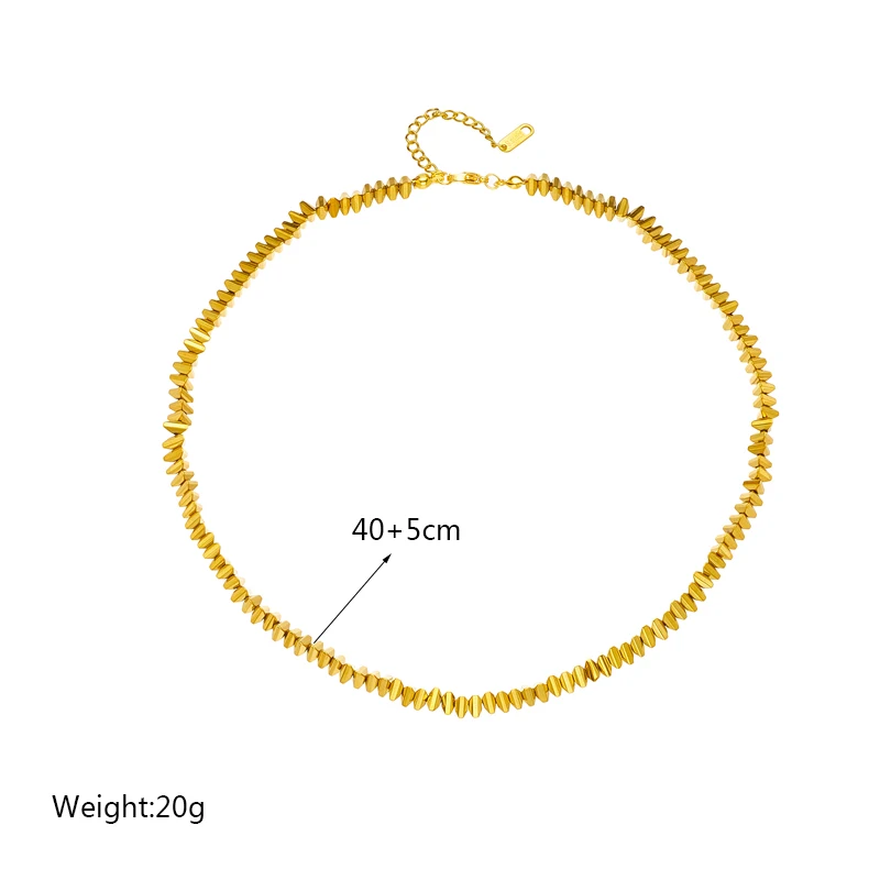 DIEYURO 316L Stainless Steel Gold Color Triangle Necklace For Women Simple Geometric Chain Girls Jewelry Party Gifts Bijoux