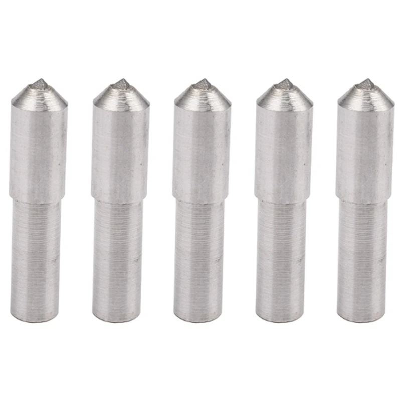 5Piece Round Diamond Pen Grinding Wheel Single Point Abrasive Tool Dresser Grinder Holder