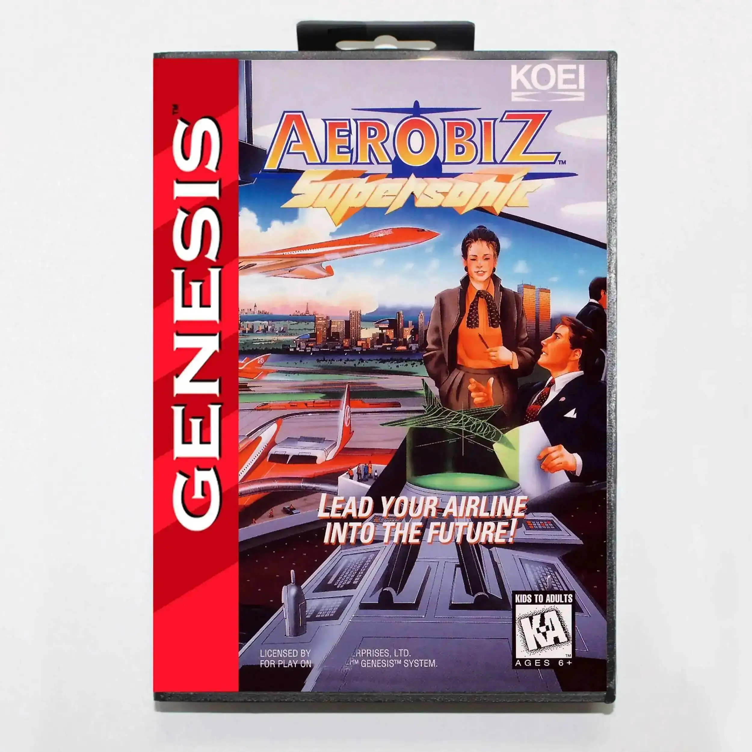 cartao-de-jogo-aerobiz-supersonic-ntsc-u-md-com-caixa-para-sistema-sega-megadrive-genesis-de-16-bits